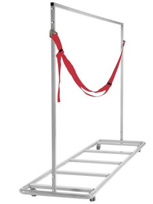 Flutningsvagn fyrir fimleikadýnur. Pláss fyrir tvær köfunardýnur.