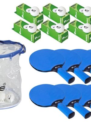 Úti borðtennissett 8 + 24, 8 kylfur og 24 boltar