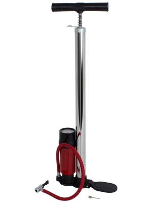 Fótdæla með þrýstimæli Slöngulengd 55 cm