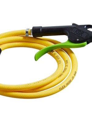 Þrýstiloftsbyssa með slöngu. Fylgir með kúlulaga nippli.