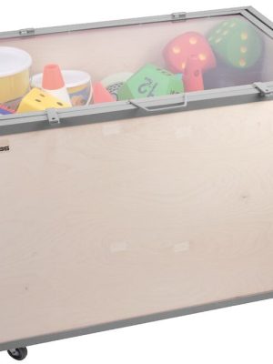 Íþróttaleikkassi með gegnsæju loki, stór gerð 120 x 80 x 80 cm