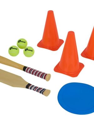 Kúlusett með hringlaga kúlum. Settið inniheldur 10 stykki.