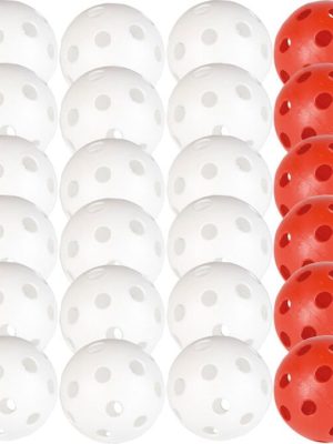 Inniboltakúlur, 24 stk. 18 hvítar og 6 rauðar kúlur