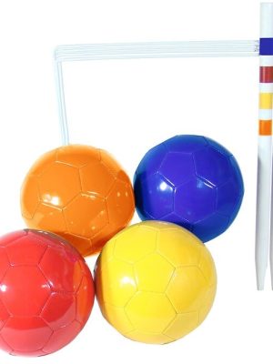 Fótboltakrókett með fjórum fótboltum