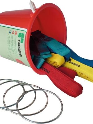 Merkingarlímbandsett, 40 stk. í fötu. Innifalin eru 4 safnhringir.