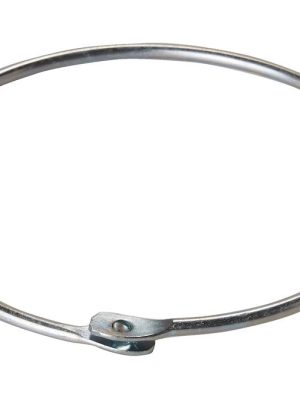 Málmhringur fyrir skyrtur og nafnspjöld, 12 cm í þvermál