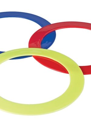 Jongleringarhringir 24 cm, 3 stykki. Í mismunandi litum