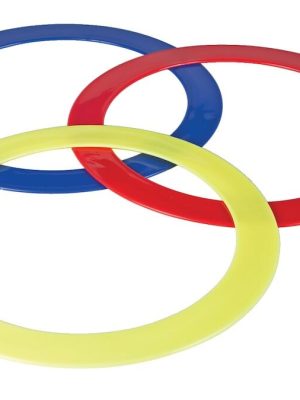 Jongleringarhringir 33 cm, 3 stykki í mismunandi litum