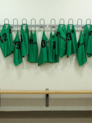 Tress gallabuxur, grænar (stærð XL) Sett með baknúmerum 1-15