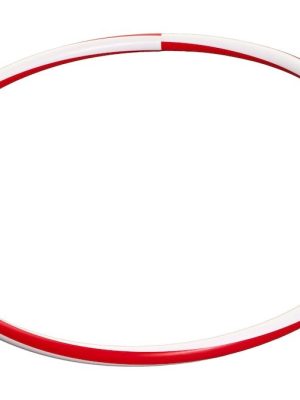 Hulahringur Ø 50 cm, rauður/hvítur