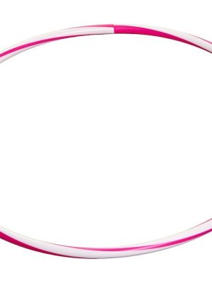 Hulahringur Ø 65 cm, bleikur/hvítur