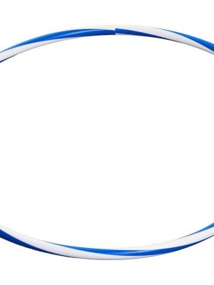 Hulahringur Ø 65 cm, blár/hvítur