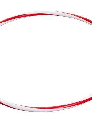 Hulahringur Ø 65 cm, rauður/hvítur