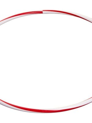Hulahringur Ø 75 cm, rauður/hvítur