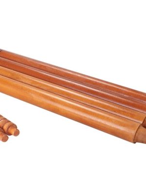 Trégirðing fyrir krikket (4 stykki) þar á meðal 2 wickets