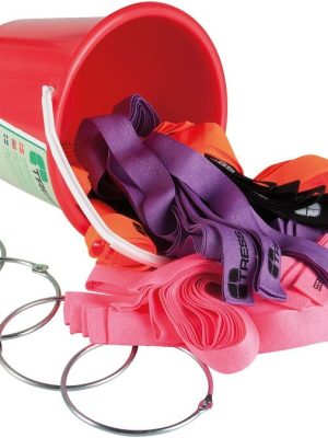 Merkingarlímbandsett, 40 stk. í fötu. Innifalin eru 4 safnhringir.