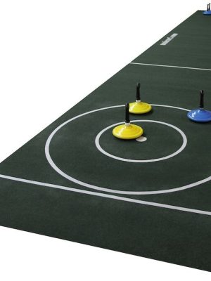 Teppakrullusett fyrir innandyra, 10,5 x 2 metra teppi og 6 krullusteinar