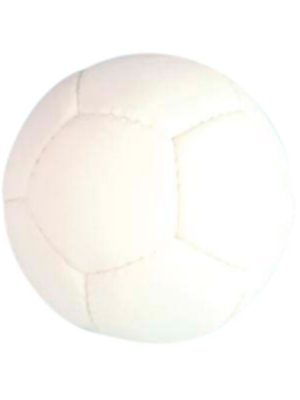 Boccia - skotbolti úr gervileðri, hvítur
