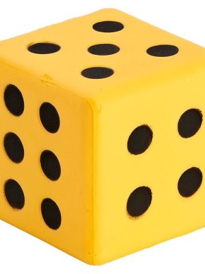 Teningur úr mjúku froðuefni 8 x 8 cm í afar mjúkum gæðum.