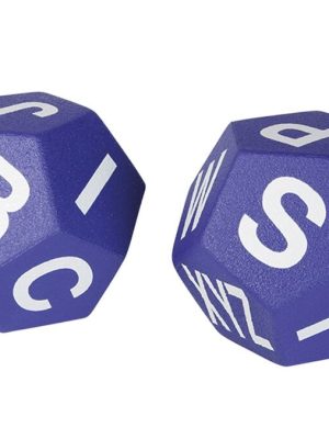 Froðuteningar með bókstöfum, 2 stykki. Þvermál: 20 cm