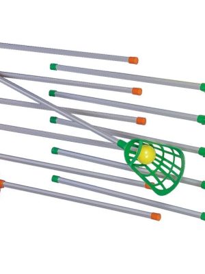 Intercrosse settið inniheldur: 12 kylfur og 1 bolta