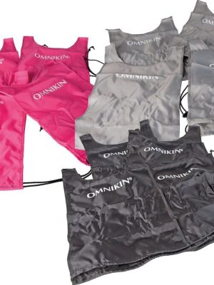 Kin-Ball leikmannavesti, sett með 12 vestum