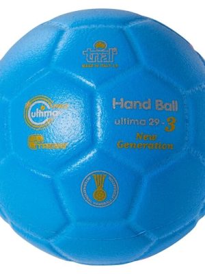 Mini handbolti frá Trial Ultima, ljósblár. Þvermál: 15 cm, 200 grömm, 3 laga.