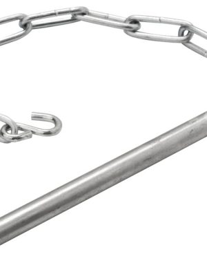 Gólfnagla með keðju og S-krók Ø 12 mm nagla fyrir Ø 13 mm gat