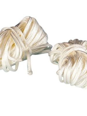 Netbindisnúra 2 x 11 m 4 mm hvít nylon