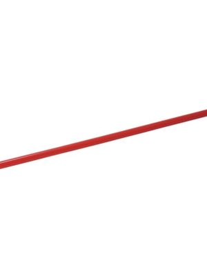 Hornstöng með málmoddi, rauð. Ø: 30 mm, L: 160 cm.