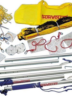 Stuðningar úr áli fyrir strandblaksett