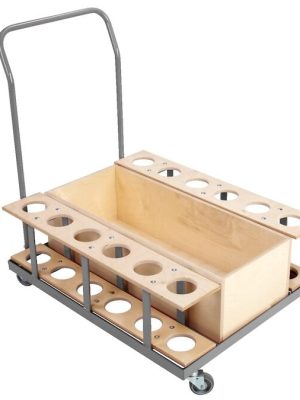 Badmintonvagn fyrir 6 velli, Ø: 63 mm Fyrir badminton- og tennisstuðninga