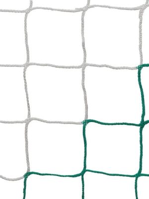 Fótboltanet fyrir 11 manna fótboltamörk - Grænt/hvítt 4 mm PP, 12 cm möskvi, Dýpt: 80/200 cm