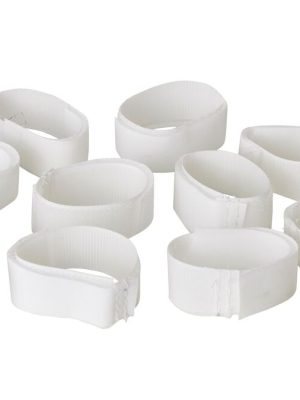 Krókfestingar fyrir badmintonnet, 10 stykki. Hægt að festa við allar gerðir neta.