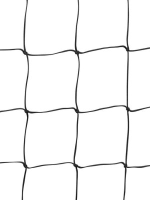 Hindrunarnet 4 mm svart PE, 10 cm möskvi. Án upphengihringja/karabínna.