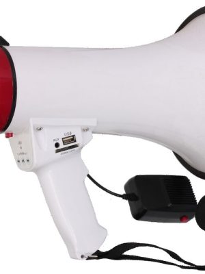 Megafónn með magnara og hljóðstyrksstillingu