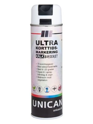 Skammtíma merkisprey hvítt 500 ml