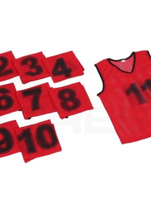 Powershot gallar, rauðir (stærð M/L) Sett með baknúmerum 1-11