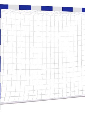 Lítið handboltamark innandyra - ClassicPro blátt/hvítt. Dýpt að ofan 50 cm, dýpt að neðan 50 cm.