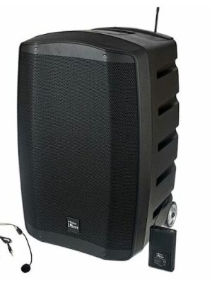 Hátalarakassi með heyrnartólum Rafhlöðuknúið flytjanlegt hljóðkerfi