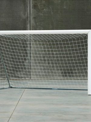 Fótboltamark fyrir 5 manns - Klassískt hvítt. Dýpt að ofan 60 cm, dýpt að neðan 150 cm.