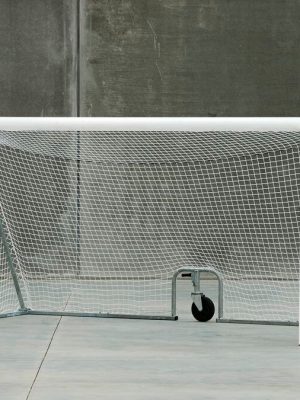 5 manna fótboltamark - Smartlift, hvítt. Dýpt að ofan 60 cm, dýpt að neðan 150 cm.