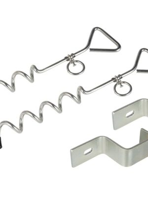 Veltivörn með spíralbroddum fyrir fótboltamörk. Fyrir 80 x 80 mm grunngrind.