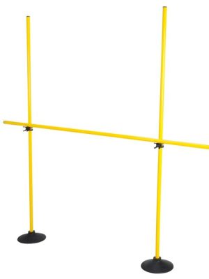 Fjölþjálfari með 1 kg fótum, 1 hindrun = 2 fætur, 3 staurar