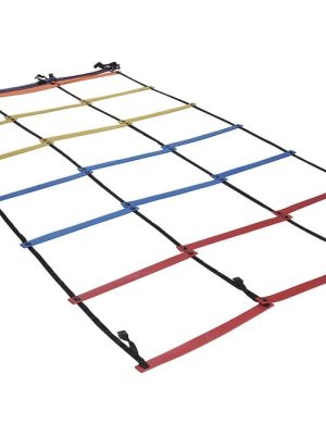 Fimleikastigi 400 cm, 3 raðir með flötum gúmmíþrepum