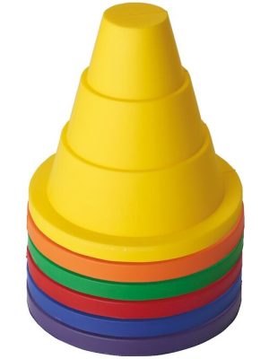 Soft-N-Safe keilusett 16 cm Sett með 6 mjúkum merkikeilum