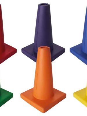 Soft-N-Safe keilusett 30 cm Sett með 6 mjúkum merkikeilum