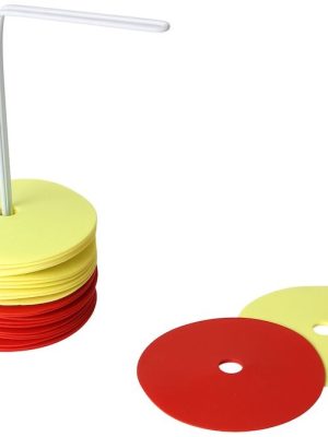 Merkisdiskar 24 stk. Ø 15 cm. Fylgir með haldara.