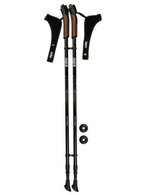 Stillanlegar göngustafir fyrir norrænar göngur. Teleskopískar stafir: 86-140 cm.