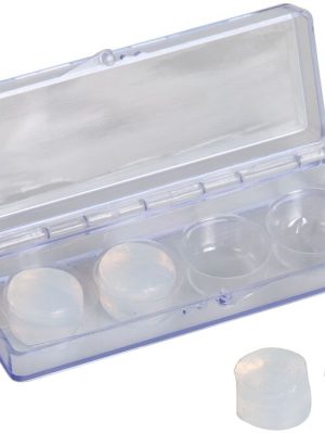 Sílikon eyrnatappa, 4 stykki pakkað í geymslukassa